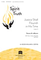 Justice Shall Flourish in His Time SAT choral sheet music cover